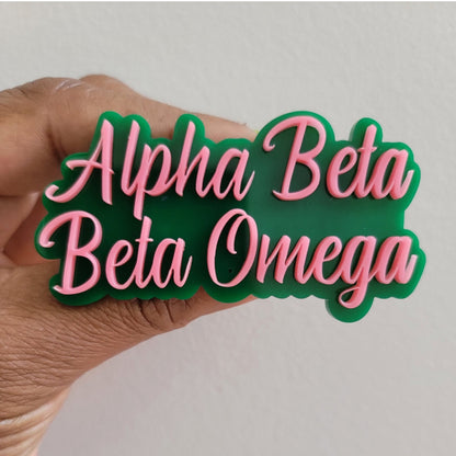 Chapter name pins