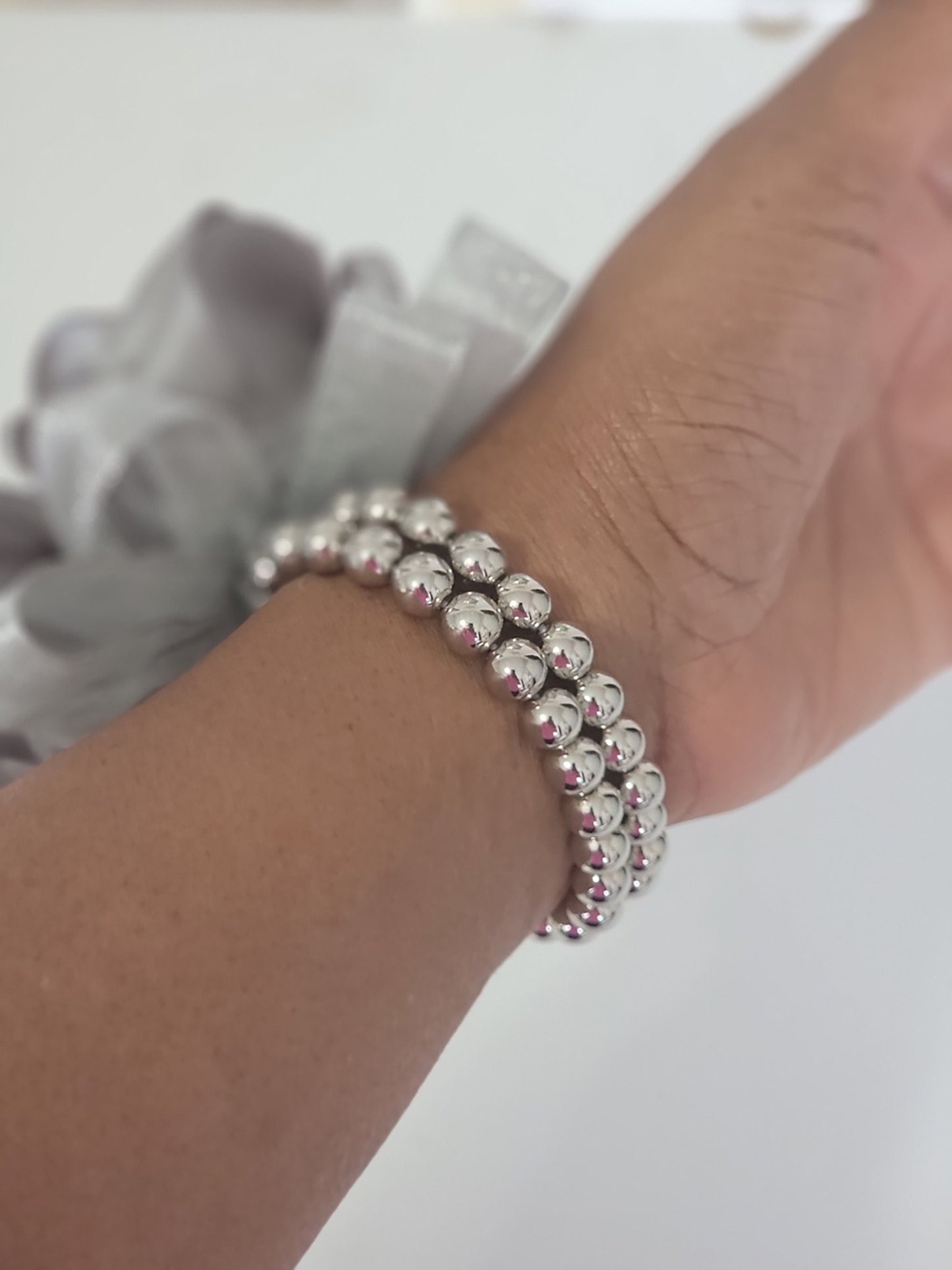 Silver Wrist Corsage