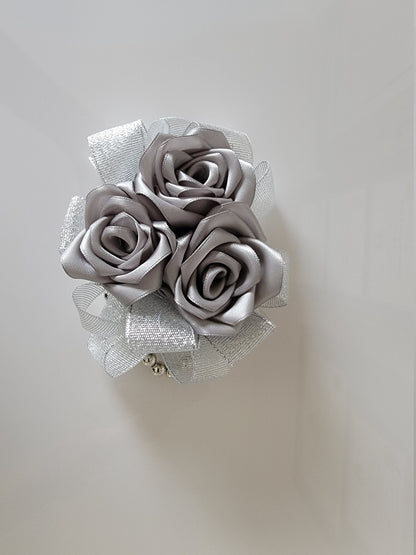 Silver Wrist Corsage