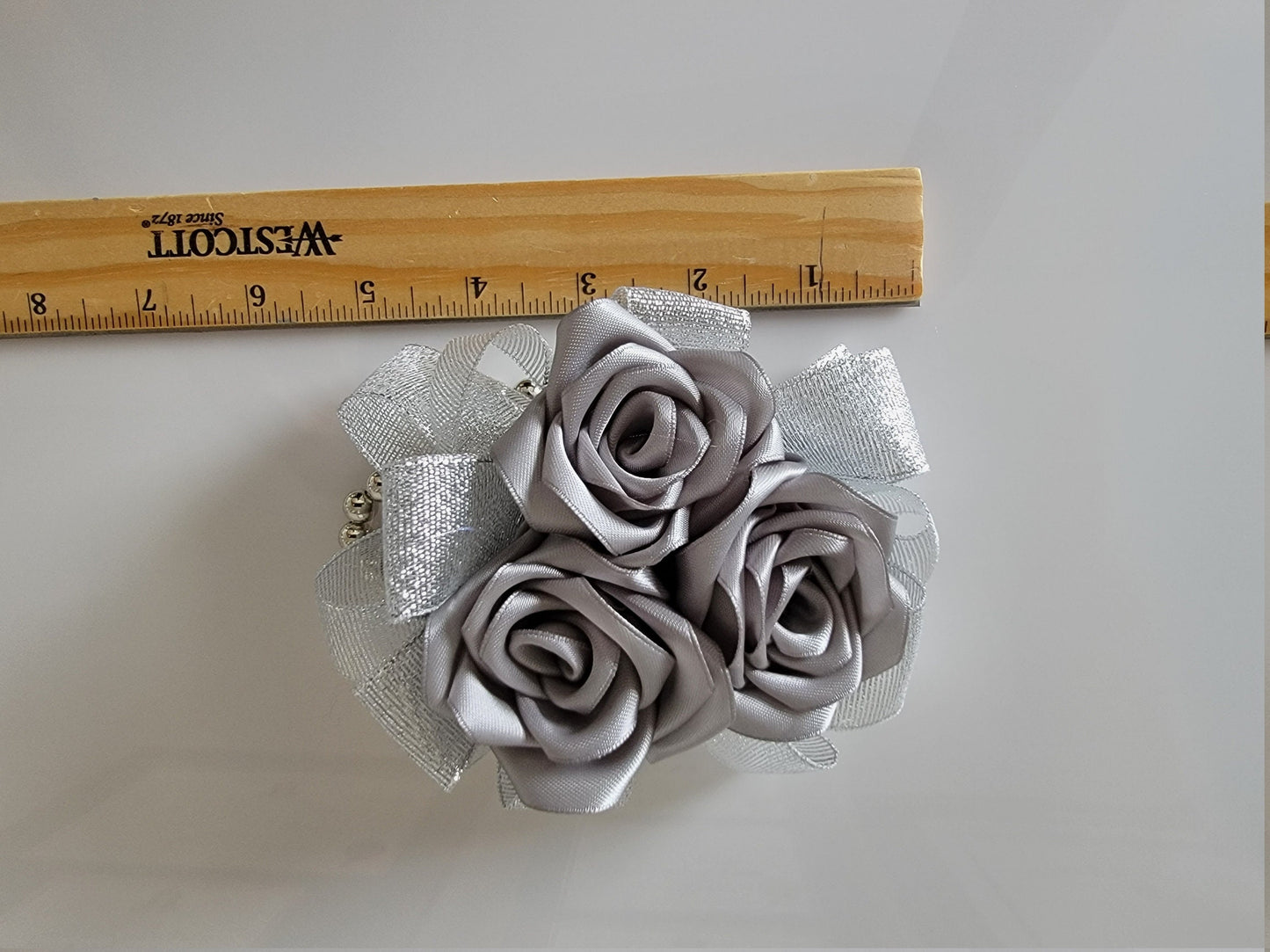 Silver Wrist Corsage