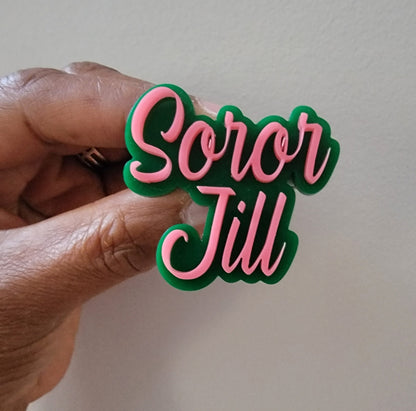 Soror Name pin