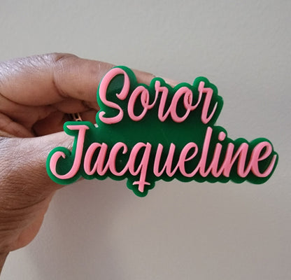 Soror Name pin