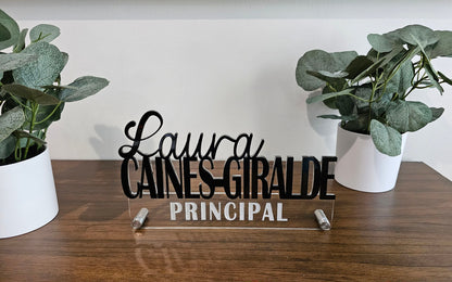 Personalized Name Plate for Desk, Custom Office Decor, Work Gift, Coworker Gift, Desk Nameplate, Desk Sign, Office Gift