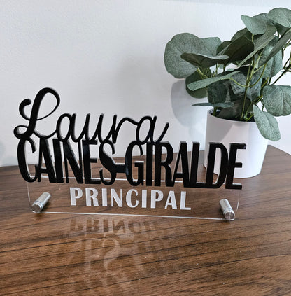 Personalized Name Plate for Desk, Custom Office Decor, Work Gift, Coworker Gift, Desk Nameplate, Desk Sign, Office Gift